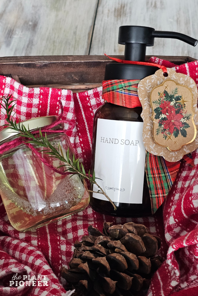 DIY Foaming Hand Soap Christmas Gift (Budget-Friendly Gift Idea with a Refill)