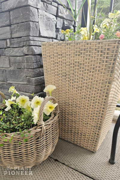 How to Paint Outdoor Resin Wicker Planters
